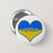 ウクライナハート 缶バッジ (正面&裏面)