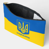 ウクライナバッグ、トリズブ、ウクライナ国旗 アクセサリーポーチ (見開き)
