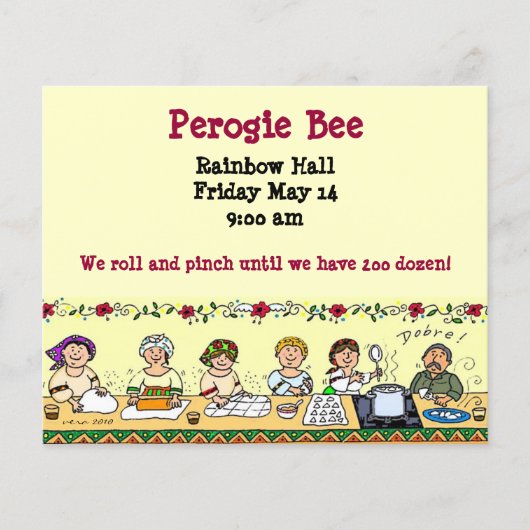 ウクライナパイロヒペロギーヴァレニーキピエロギー チラシ (正面)