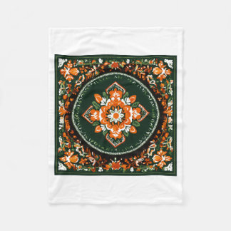 ウクライナパターンブランケット フリースブランケット