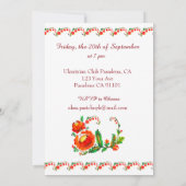 ウクライナパーティーペトリキブスキーアート 招待状 (裏面)