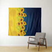 ウクライナヒマワリ国旗のタペストリー タペストリー (インサイチュ(横))