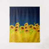 ウクライナヒマワリ国旗のタペストリー タペストリー (正面)