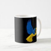 ウクライナヒマワリ祈アウクライナ コーヒーマグカップ (正面右)