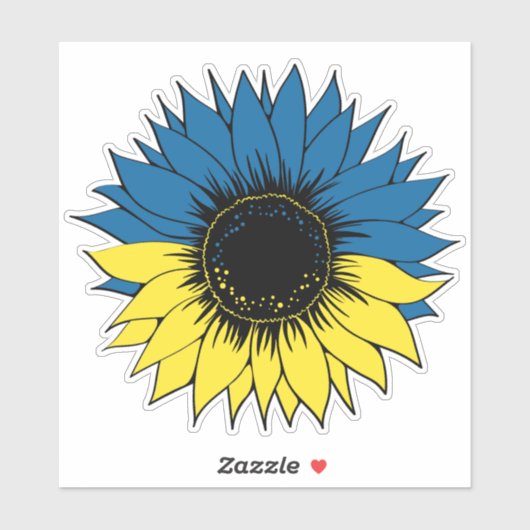 ウクライナヒマワリ シール (シート)