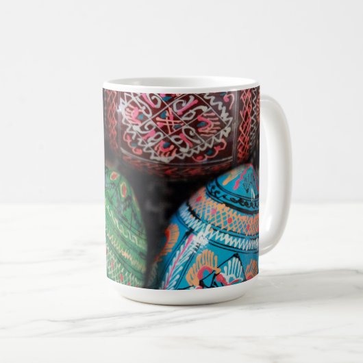 ウクライナピサンキー – イースターエッグ コーヒーマグカップ (正面右)
