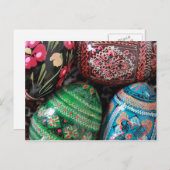 ウクライナピサンキー – イースターエッグ シーズンポストカード (正面/裏面)