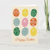ウクライナピサンキ飾エッグハッピーイースター カード (正面)