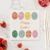 ウクライナピサンキ飾エッグハッピーイースター スタンダードランチョンナプキン (インサイチュ)