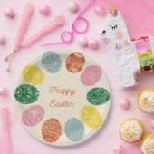 ウクライナピサンキ飾エッグハッピーイースター ペーパープレート (パーティー)