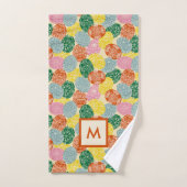 ウクライナピサンキ飾ーイースターエッグモノグラム ハンドタオル (ハンドタオル)