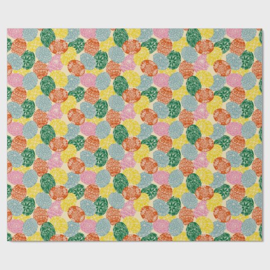 ウクライナピサ飾ンキイースターエッグパターン（の模様が）ある ラッピングペーパー (フラット)