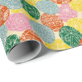 ウクライナピサ飾ンキイースターエッグパターン（の模様が）ある ラッピングペーパー (ロールコーナー)