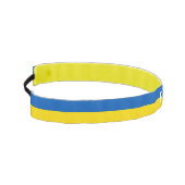 ウクライナピースブルーカスタムイエロー文字国旗 アスレチックヘッドバンド (左)