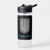 ウクライナフィットネスとウクライナコートの腕/フラグ ウォーターボトル (左面)