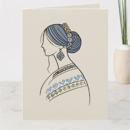 ウクライナフォークアートグリーティングカード カード