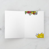 ウクライナフォークアートサンハッピーバースデー カード (内部)