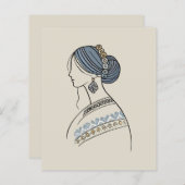 ウクライナフォークアートスクラップブック紙 (正面/裏面)