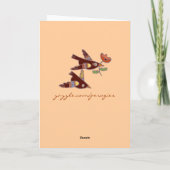 ウクライナフォークアートバーズフォーババ カード (裏面)