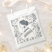 ウクライナフォークアートフリットバッグ フェイバーバッグ (クリップ留めされた状態)