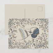 ウクライナフォークアートポストカード – ヴィンテージフローラ ポストカード (正面/裏面)