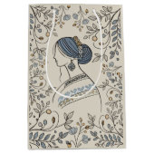 ウクライナフォークアート抱き枕 ミディアムペーパーバッグ (正面)