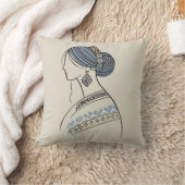 ウクライナフォークアート装飾用クッション | ラインアート クッション (ブランケット)