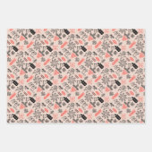 ウクライナフォークフローラと動物パターン。ウクライナ ラッピングペーパーシート (正面2)