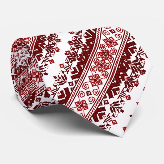 ウクライナフォーク民族刺縁どしゅの伝統 ネクタイ (ロール)