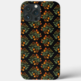 ウクライナフォーク花柄。ウクライナスタイル iPhone 13 PRO MAXケース