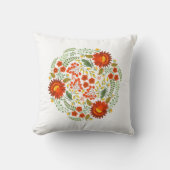 ウクライナフォーク花柄。ウクライナ クッション (正面)