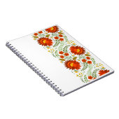 ウクライナフォーク花柄。ウクライナ ノートブック (右側)