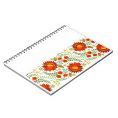 ウクライナフォーク花柄。ウクライナ ノートブック (左側)