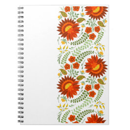 ウクライナフォーク花柄。ウクライナ ノートブック