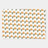 ウクライナフォーク花柄。ウクライナ ラッピングペーパーシート (正面2)