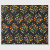 ウクライナフォーク花柄。ウクライナ ラッピングペーパー (フラット)