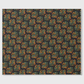 ウクライナフォーク花柄。ウクライナ ラッピングペーパー (フラット)