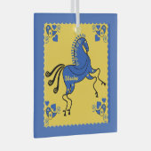 ウクライナフォーク芸術 ガラスオーナメント (正面右)