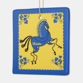 ウクライナフォーク芸術 セラミックオーナメント (左)