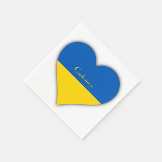 ウクライナフラグブルーイエローサンダー_コーブナプキンズ スタンダードカクテルナプキン (角)