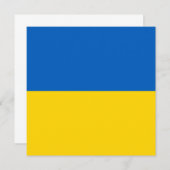 ウクライナフラグ招待状 招待状 (正面/裏面)