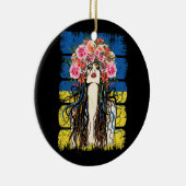 ウクライナフラッグファッショナブルウクライナジークヴィレッジ セラミックオーナメント (右)