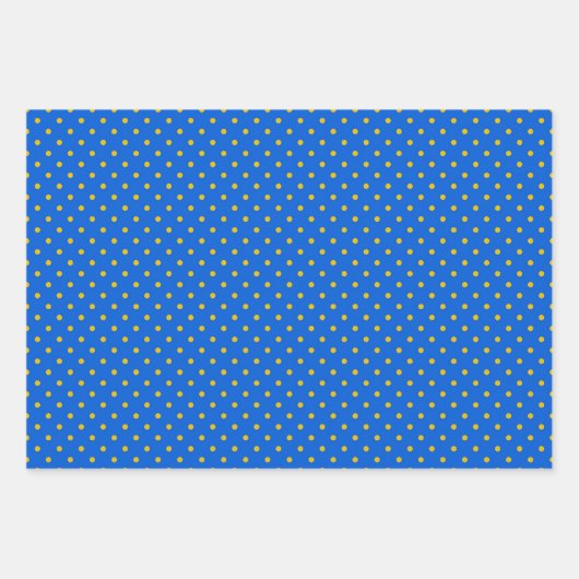 ウクライナブルーとイエローギフト ラッピングペーパーシート (正面2)