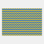 ウクライナブルーとイエローギフト ラッピングペーパーシート (正面)