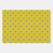 ウクライナブルーとイエロープライド ラッピングペーパーシート (正面3)