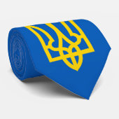 ウクライナブルーのゴールデントリデント ネクタイ (ロール)