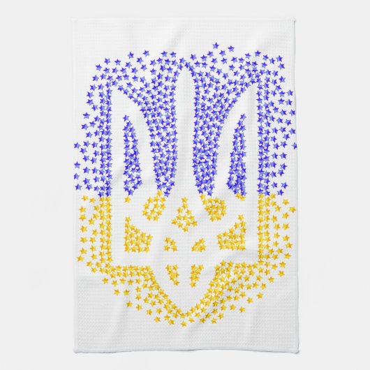 ウクライナヘラドライトリデントリズブ散乱星 キッチンタオル (縦)