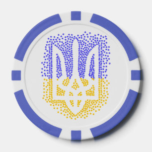 ウクライナヘラドライトリデントリズブ散乱星 ポーカーチップ