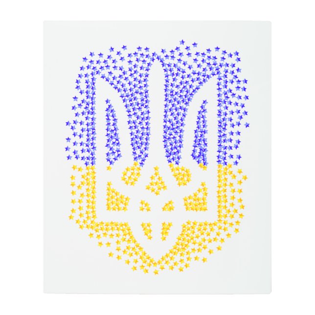 ウクライナヘラドライトリデントリズブ散乱星 メタルプリント (正面)