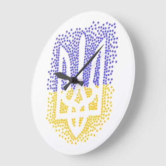 ウクライナヘラドライトリデントリズブ散乱星 ラージ壁時計 (傾斜)